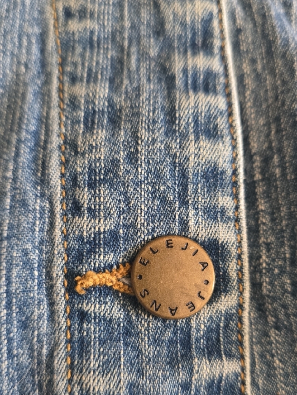 Denim Sleeveless Vest with Brown Belt.. So Cute! - Picture 2 of 9